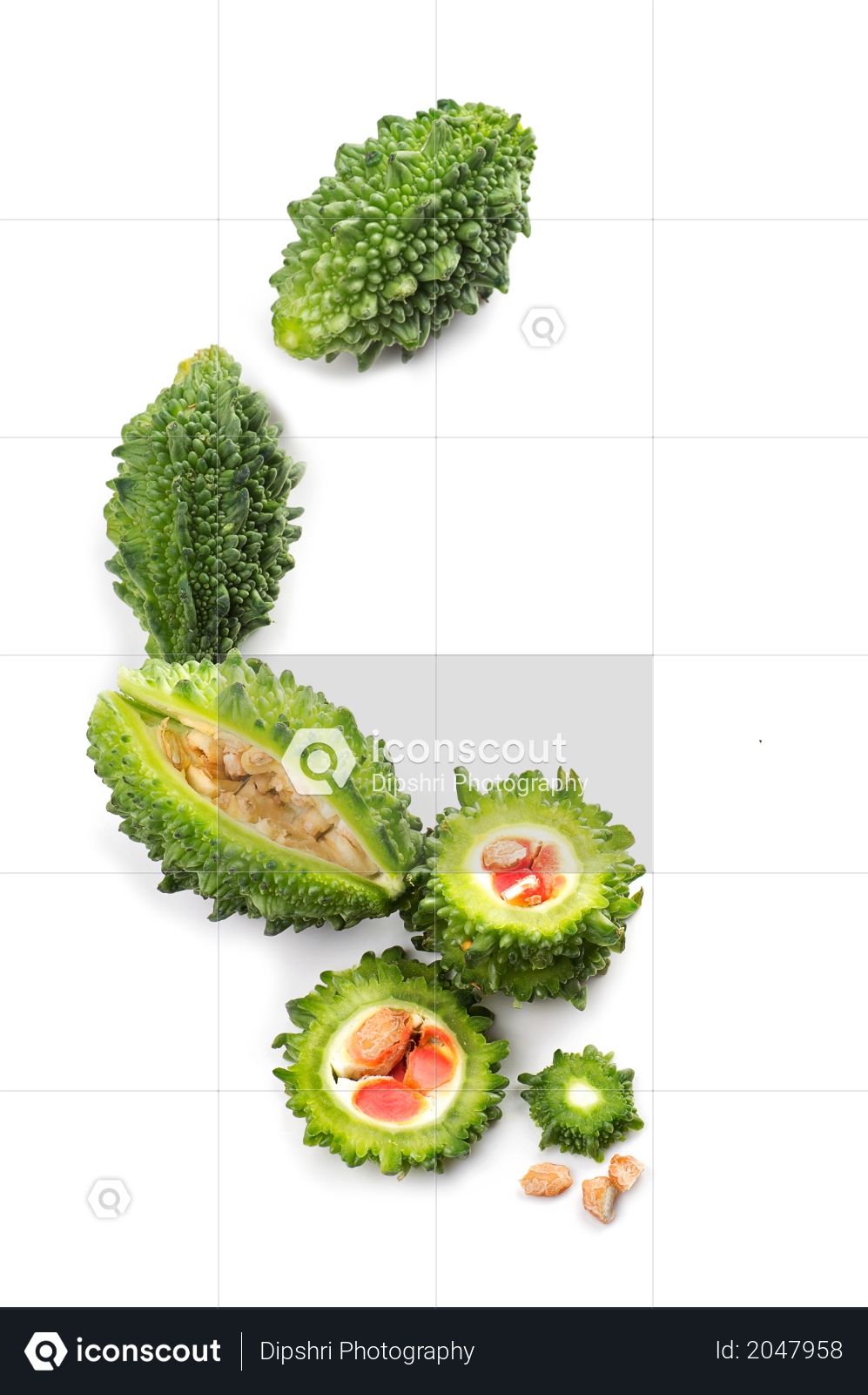 premium bitter melon or bitter gourd on white background photo download in png jpg format iconscout