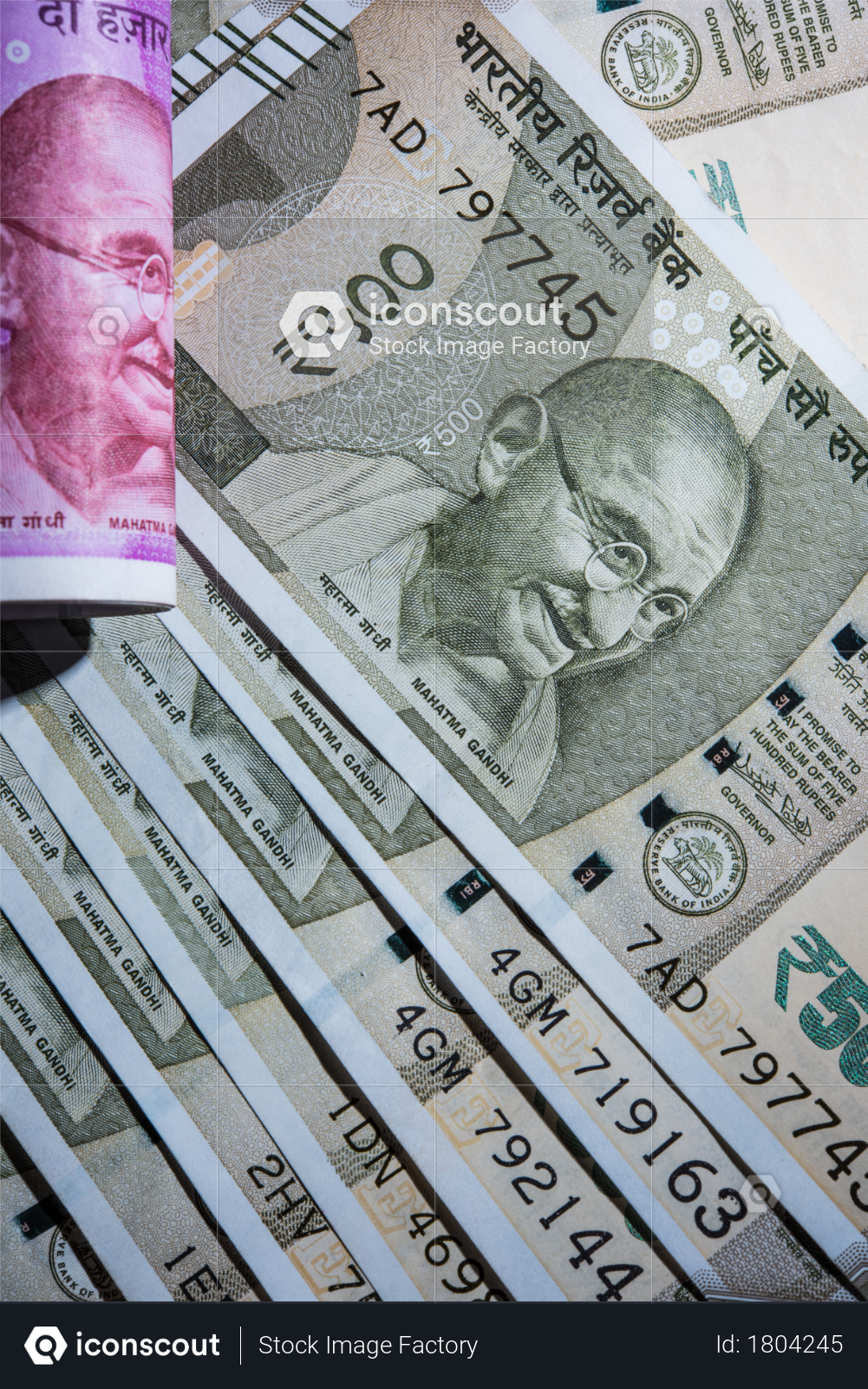 Closeup photography of Indian currency banknotes Photo