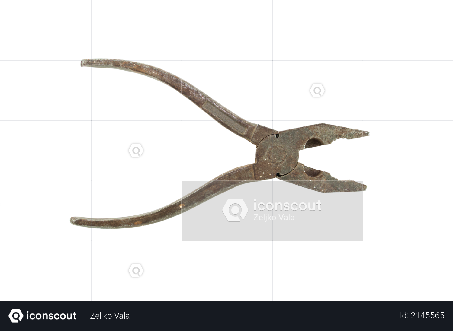 Combined pliers isolated on a white background Photo