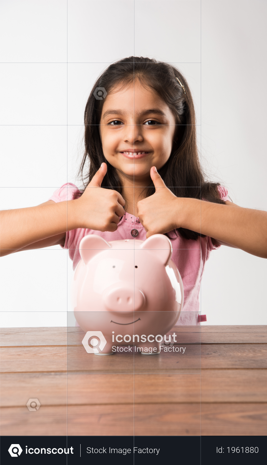 standing piggy bank