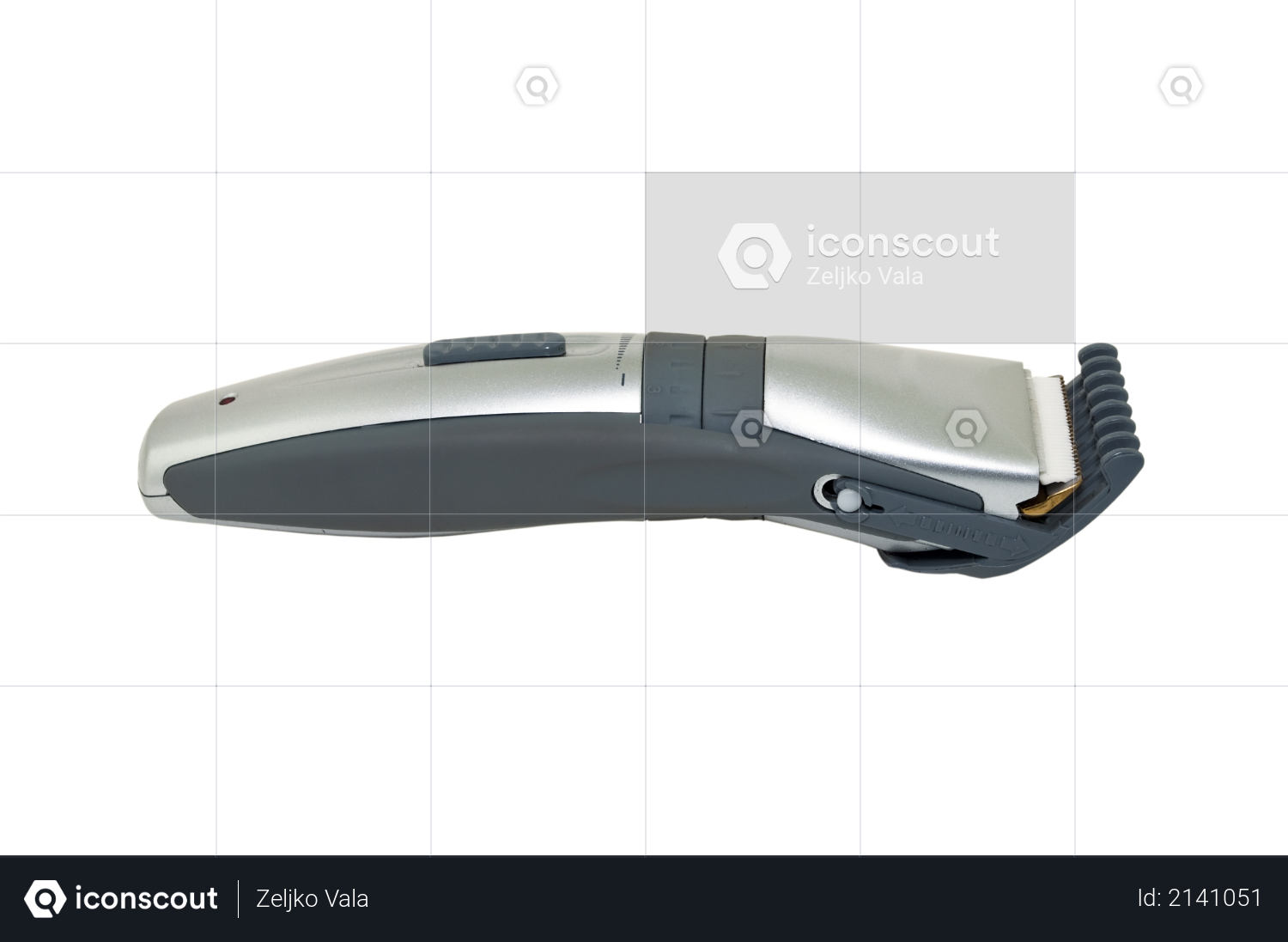 Electric hair clipper isolated on a white background Photo