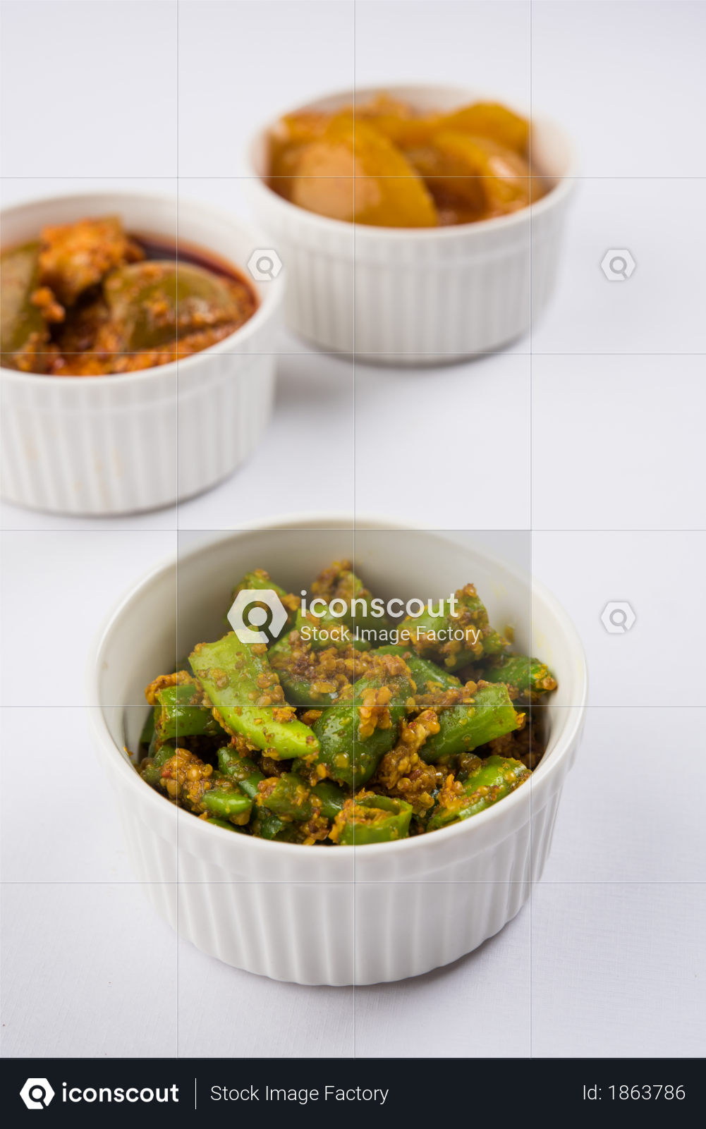 Premium Indian Pickles Like Mango Pickle Lemon Pickle And Green Chili Pickle Served In Ceramic Bowls Photo Download In Png Jpg Format