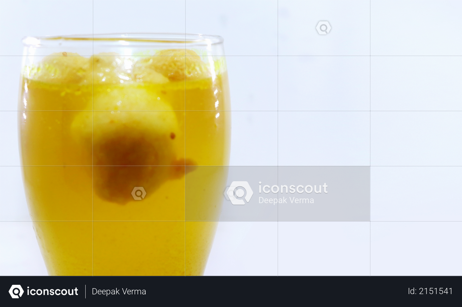 Kanji Wada or Kanji Vada in glass - Indian Snack Chaat Photo