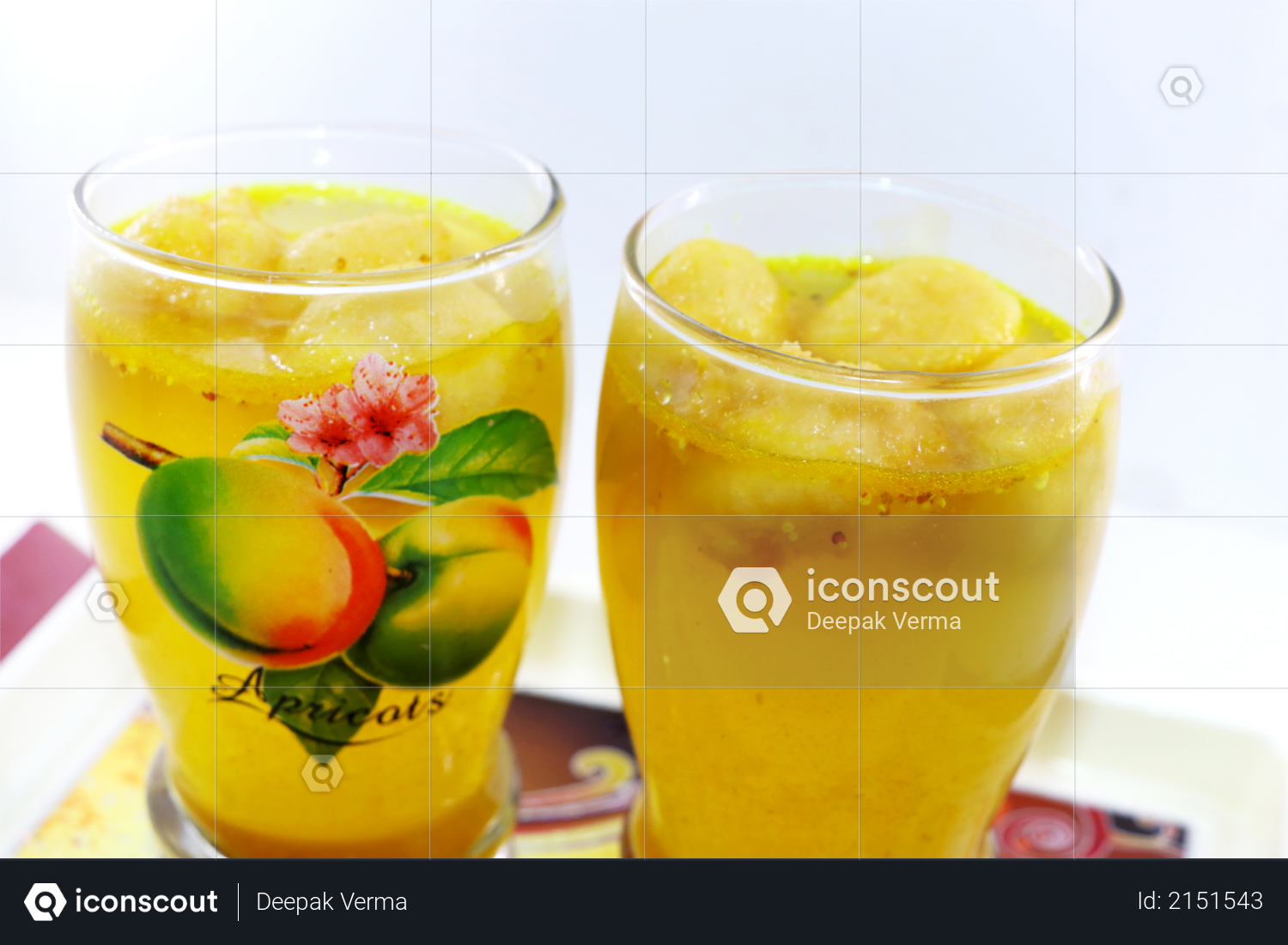 Kanji Wada or Kanji Vada in glass - Indian Snack Chaat Photo