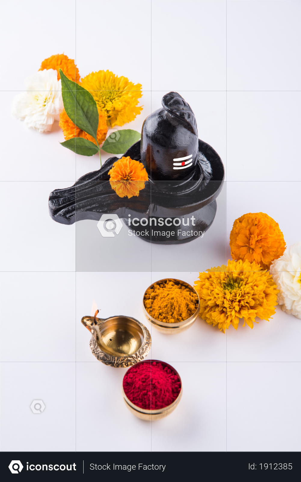 premium maha shivaratri concept with shiva linga and flowers with haldi kumkum photo download in png jpg format iconscout