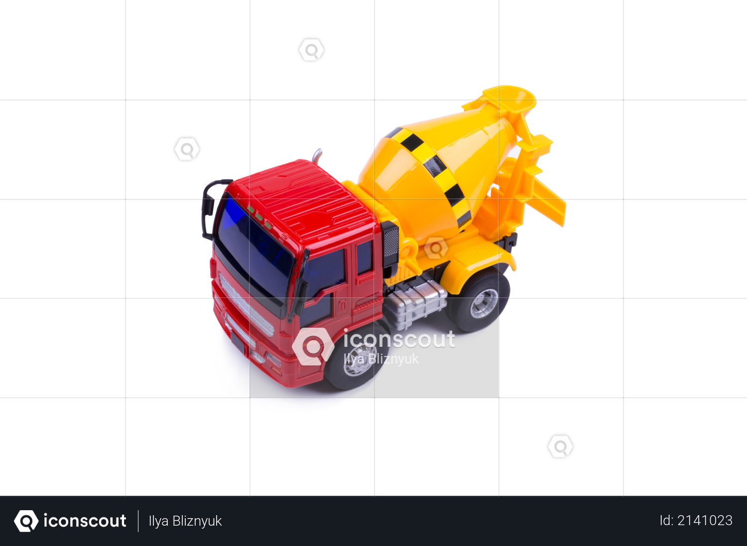 Toy concrete truck Photo